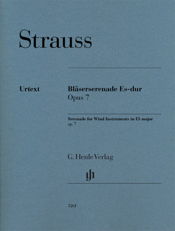 Strauss Richard - Serenade A Vents En Mi Bemol Majeur Op.7 - Parties Separees