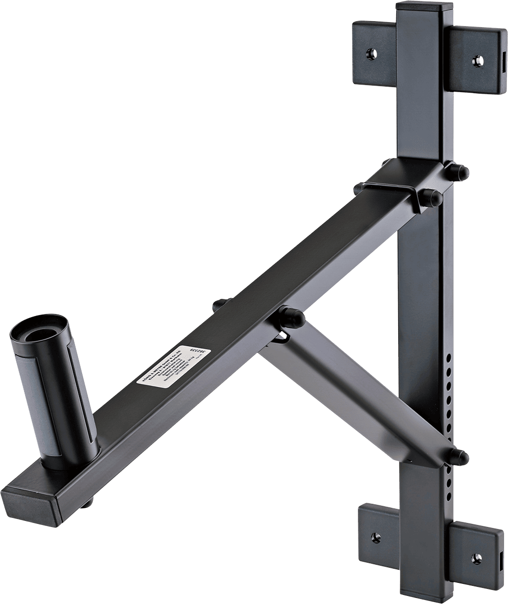 K&M 24110-000-55 Zwarte muurbeugel voor luidspreker