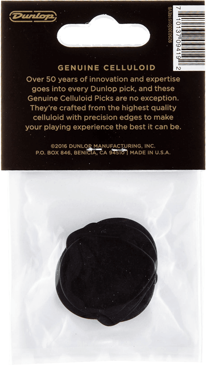 12 x Zwart druppelvormig plectrum dun