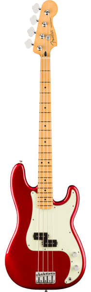 Fender Precision Bass 75 Anni Player II, MN Candy Apple Rood