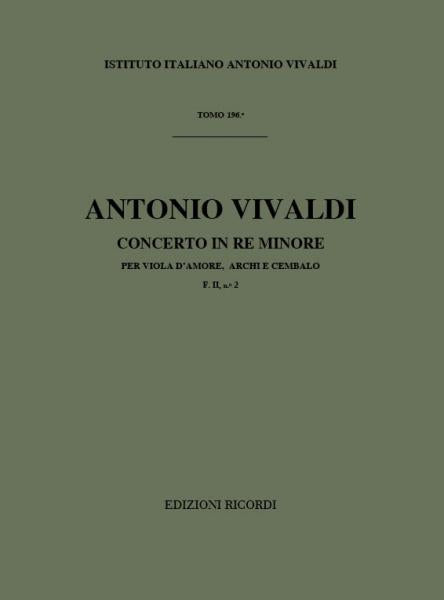 Ricordi Vivaldi A. - Concerti In Re Min. RV 394 - Viole D'amour