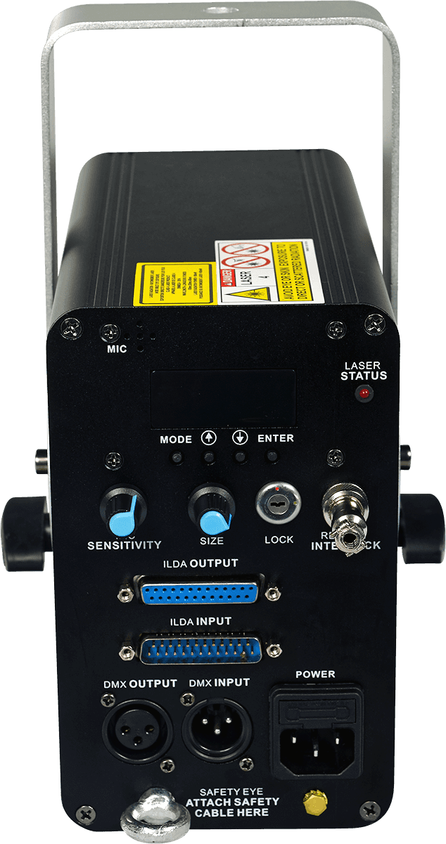 SPECTRUM 1500 RGB - POLYCHROOM LASER GROEN ROOD BLAUW