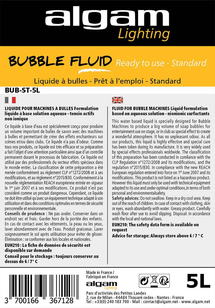 Bubbelvloeistof 5L