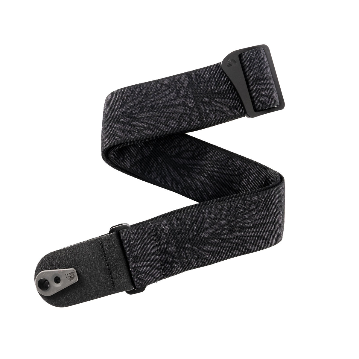 Pad Lock Geweven gitaarband Lightning Black Tubular