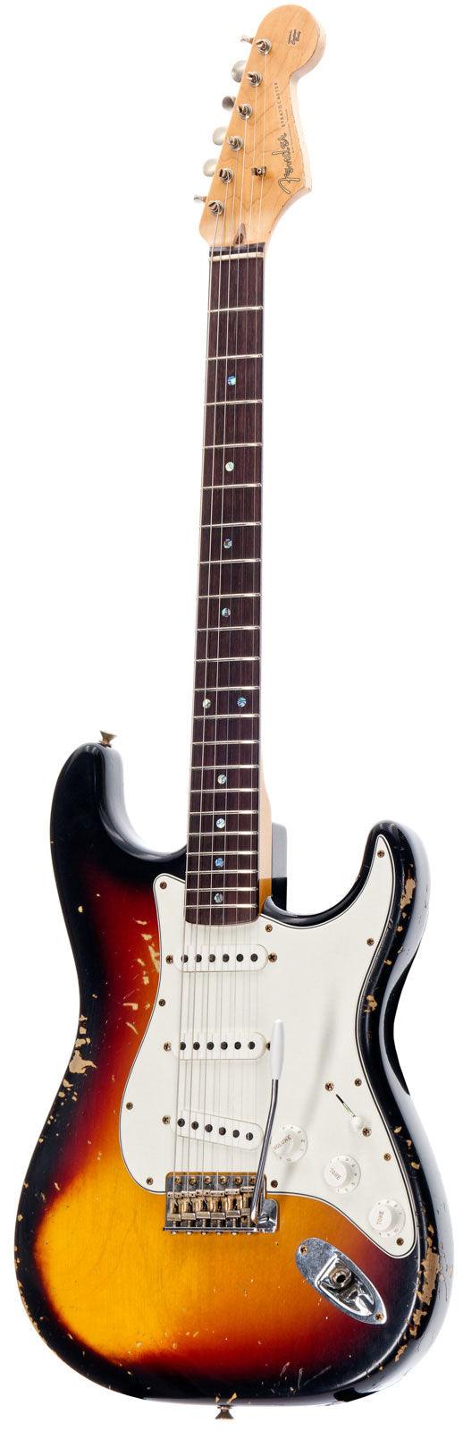 60 Stratocaster Heavy Relic Rw 3-kleurige Sunburst