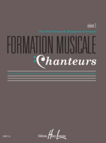 Labrousse/despax - Formation Mus. Chanteurs Vol.3