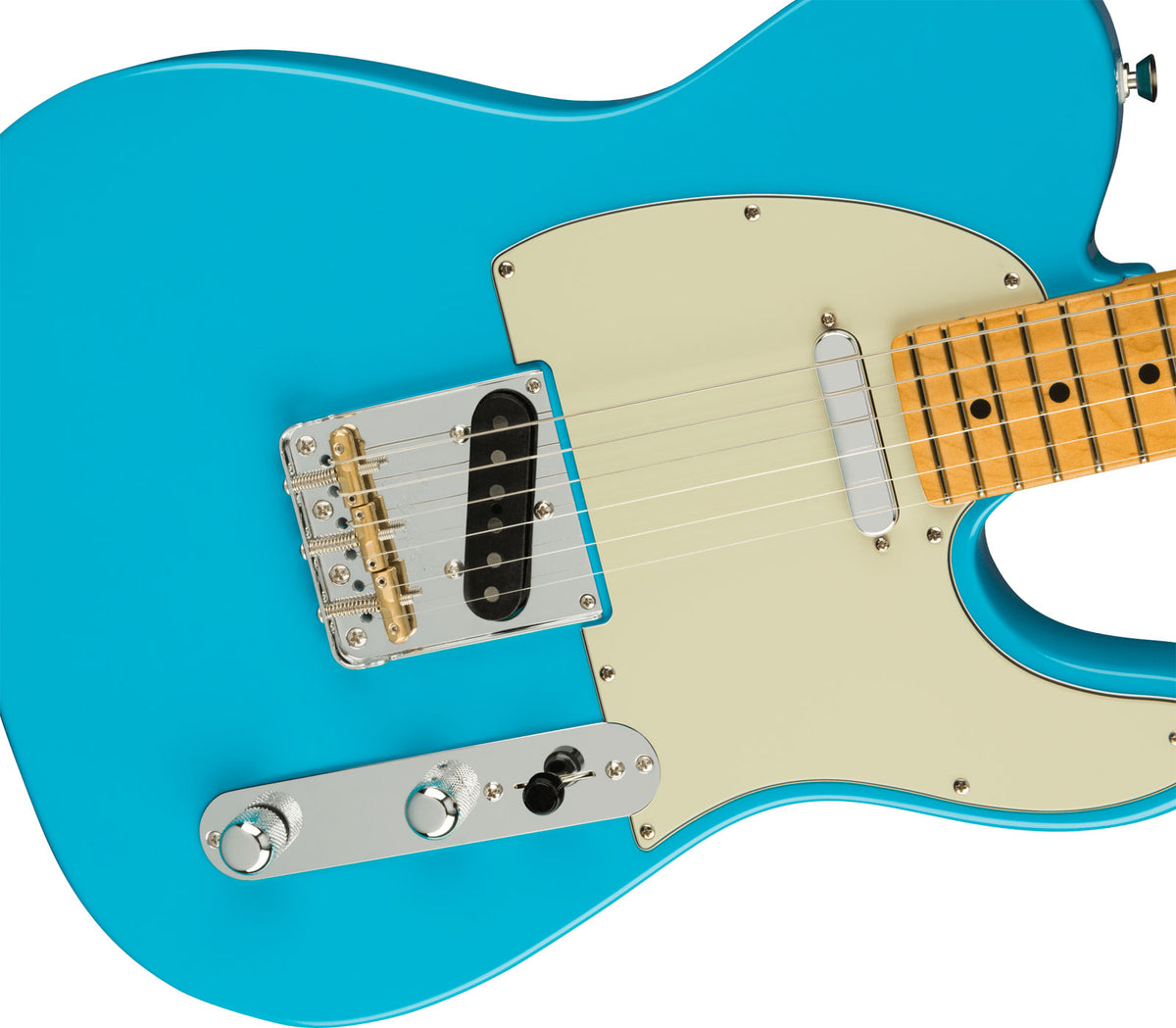 Telecaster American Professional II MN Miami-blauw