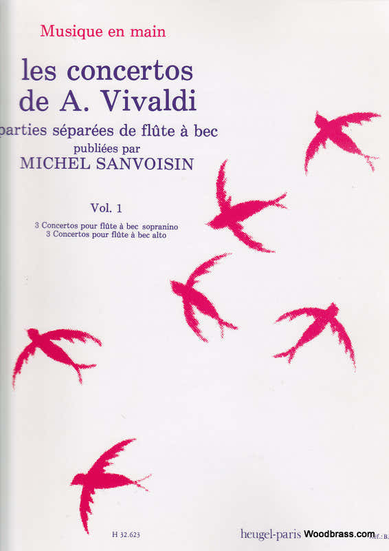 Vivaldi A. / Sanvoisin M. - Concerten Vol.1 - Solo blokfluit