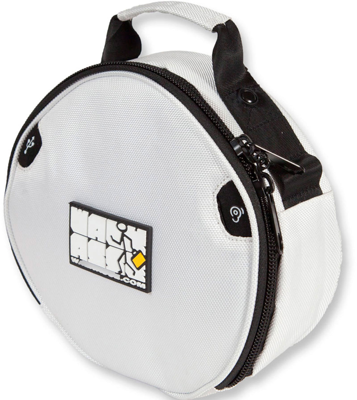 Witte hoofdtelefoontas