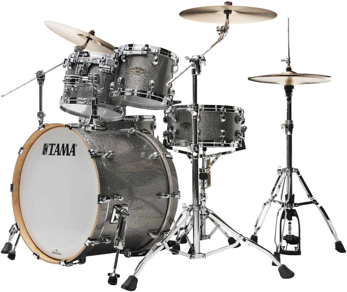 WBR42S-SSS - Starclassic Walnut/Birch Stage 22" Rookzilver met glinstereffect