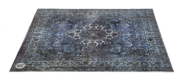 VPCLB-BLU Mat Vintage Persian Club Series 1.63 X 1.42M Antislip Blauw