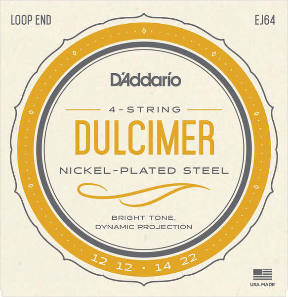 4 STRING DULCIMER STRINGS EJ64 FROM ADDARIO