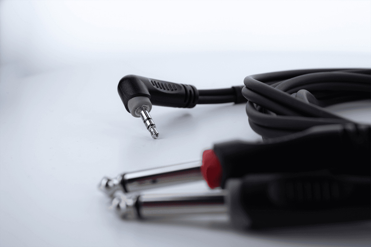 Y-kabel Haakse Stereo-mini-jack / 2 Mono-jacks 3 M