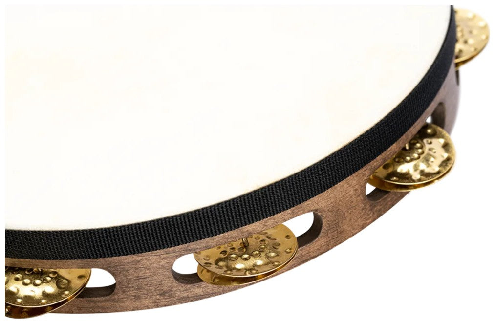 VINTAGE GOAT SKIN WOOD TAMBOURINES