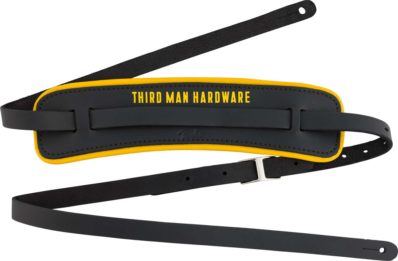 Fender x Third Man Hardware Leren band Zwart/Geel