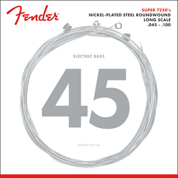 Fender SUPER 7250ML Nickel-PLATED STEEL ROUNDWOUND LONG SCALE 45-100