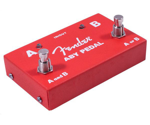 ABY-pedaal met 2 schakelaars, rood