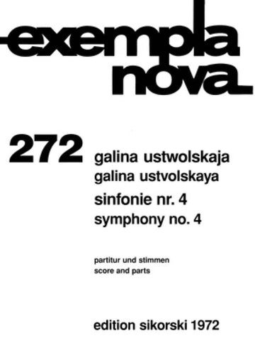 USTWOLSKAJA GALINA - SINFONIE N°4 - Partituur