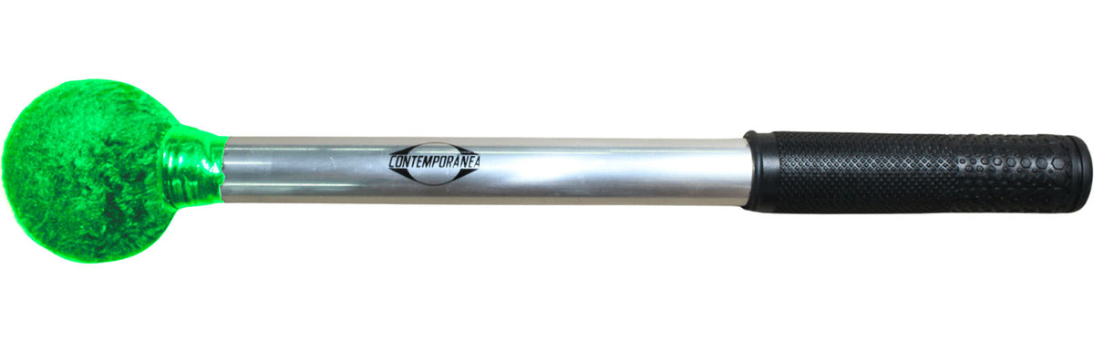 Contemporanea Aluminum surdo mallet 40cm - Green