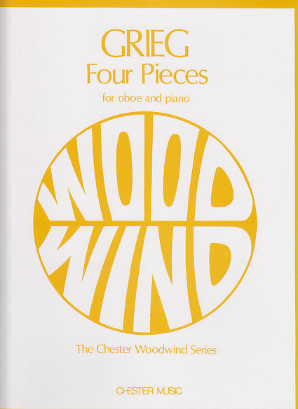 Chester Music Grieg E. - Four Pieces - Hautbois et Piano