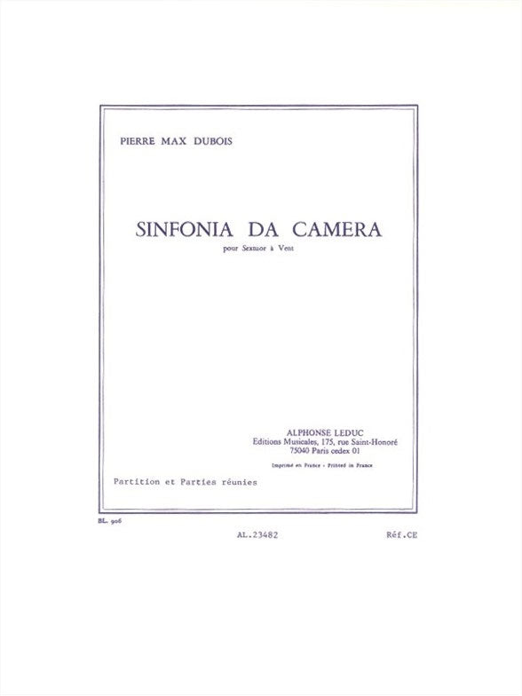 Leduc Sinfonia Da Camera