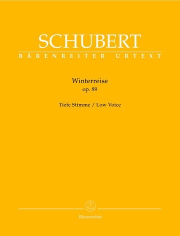 Schubert F. - Winterreise Op.89 D 911 - Voix Basse Piano