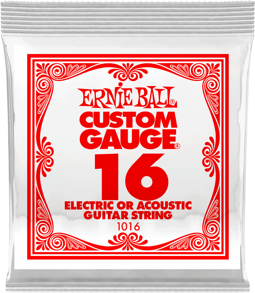 .016 PLAIN STEEL ELECTRIC OR ACOUSTIC GUITAR STINGS