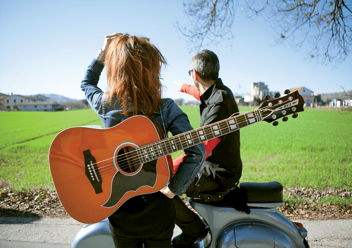 Ranger VI Vintage heruitgave Dreadnought met gebeitst naturel bovenblad