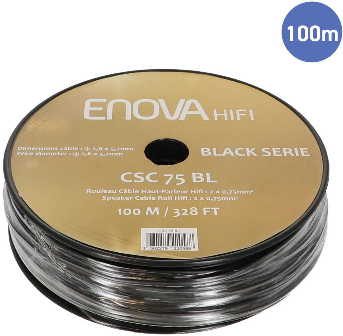 HIFI-luidsprekerkabel CSC 75 BL