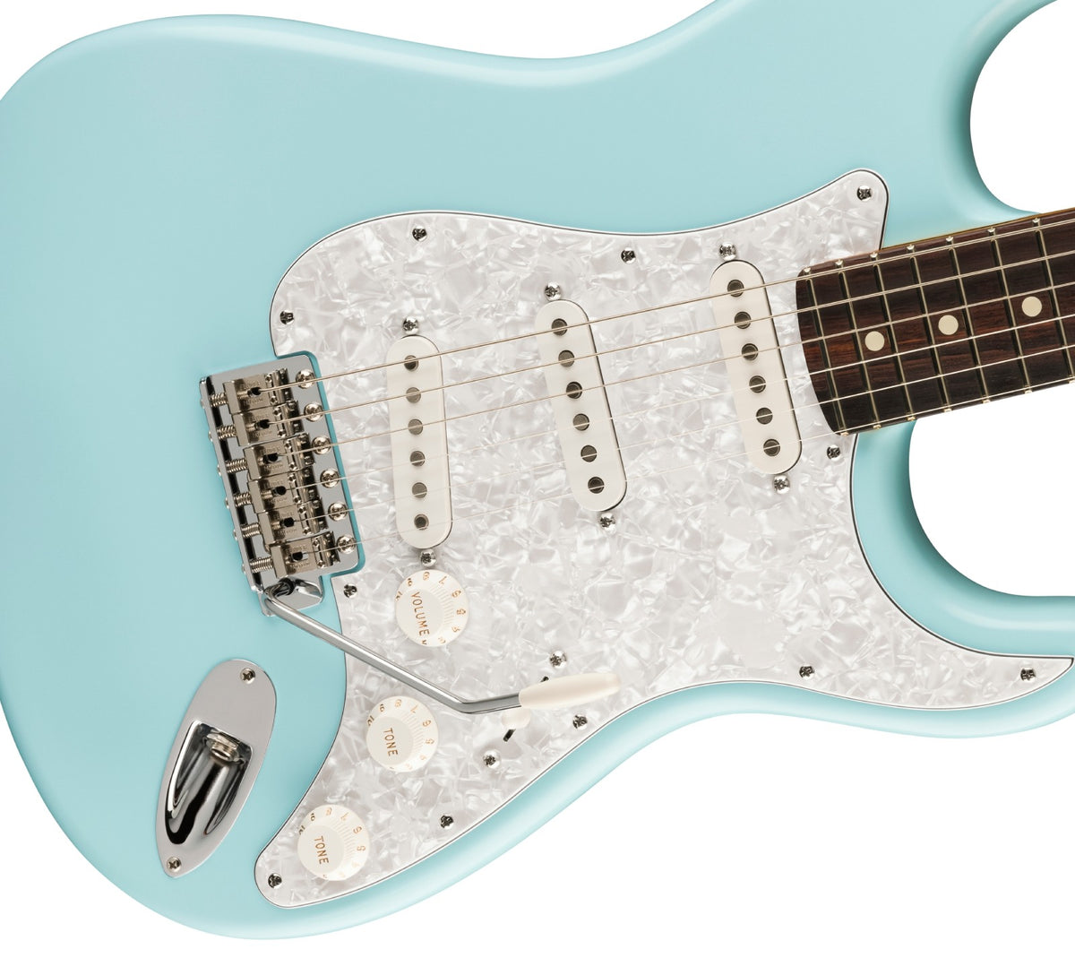 Stratocaster Signatuur Corry Wong RW LTD Daphneblauw