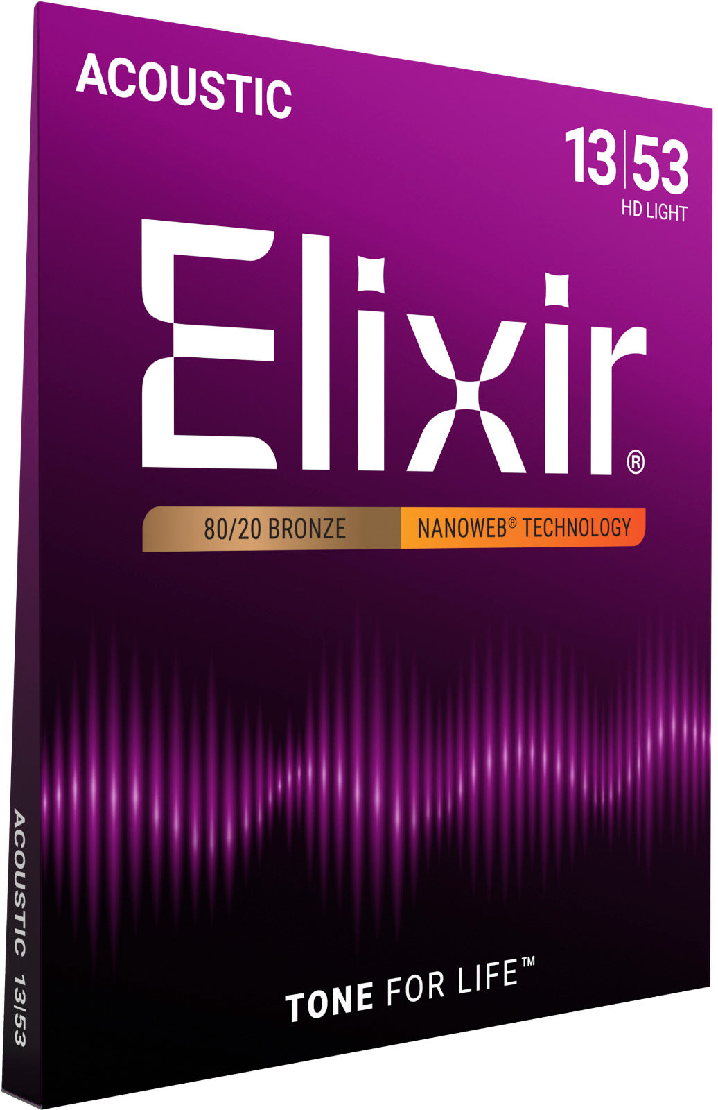 ACOUSTIC STRINGS NANOWEB BRONZE 80/20 HD SET LIGHT !13-17-25-32-32-42-42-53