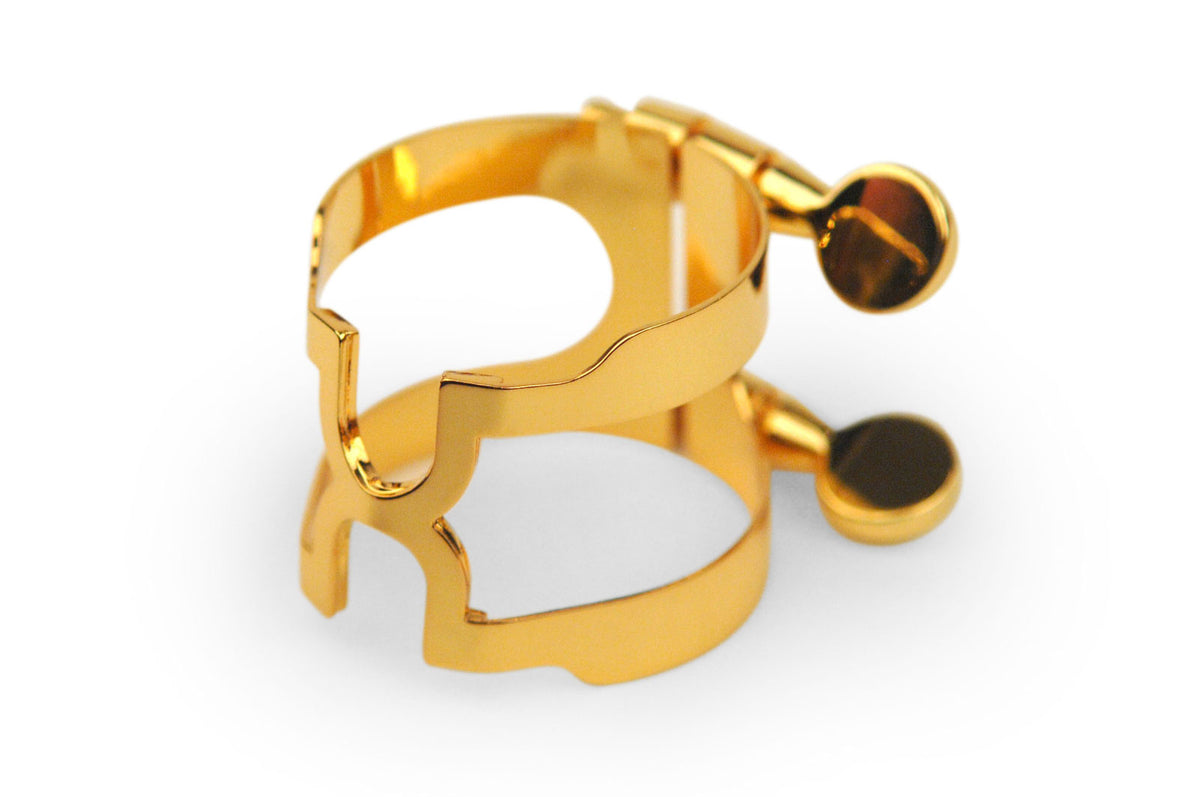 H-Ligatuur En Mondstukdop Tenorsaxofoon (Metalen Mondstukken Type Otto Link) Verguld