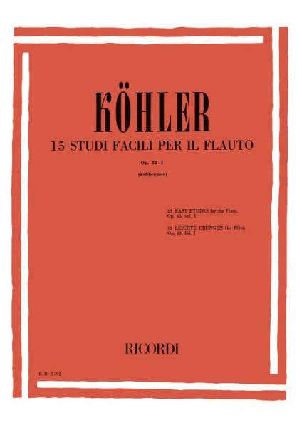 KOHLER E. - STUDI OP.33. VOL. 1: 15 STUDI FACILI