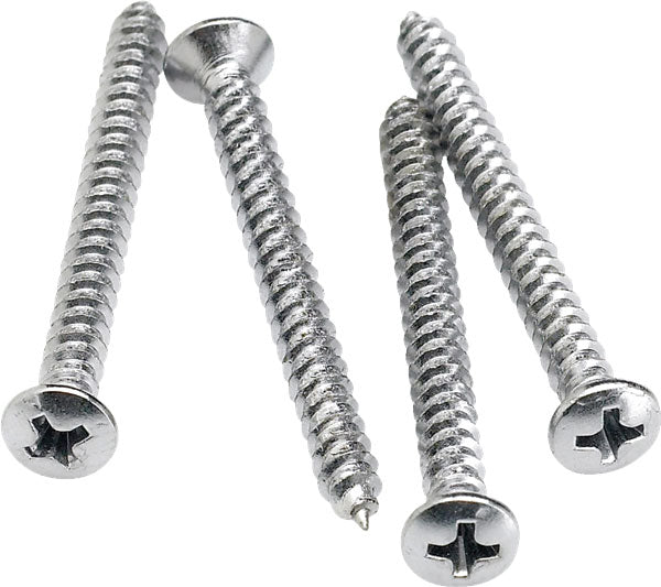 Fender Bevestigingsschroeven voor de hals (4) (chroom)