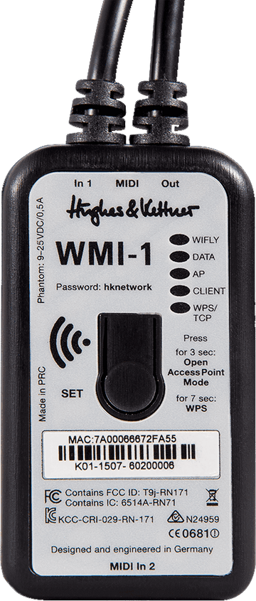 WMI-1 draadloze MIDI voor GM36H