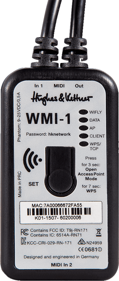WMI-1 draadloze MIDI voor GM36H