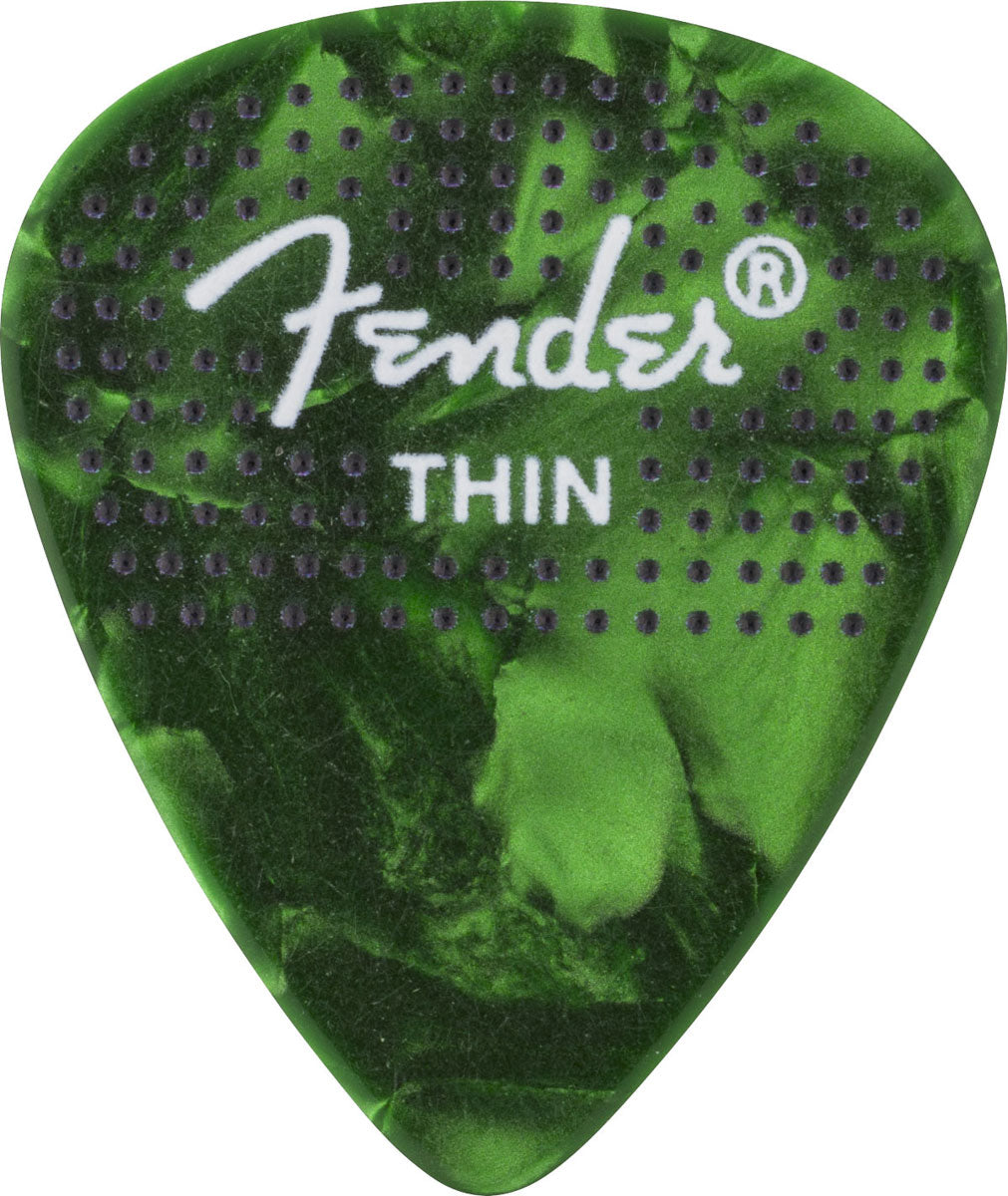 351 Gestippelde celluloid plectrums 12-pack dun