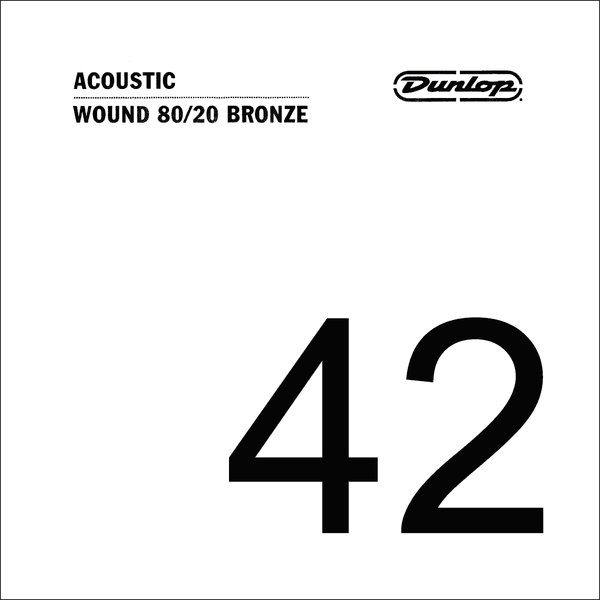 Dunlop ACOUSTIC CORD 80/20 BRONZE .042 THREADED