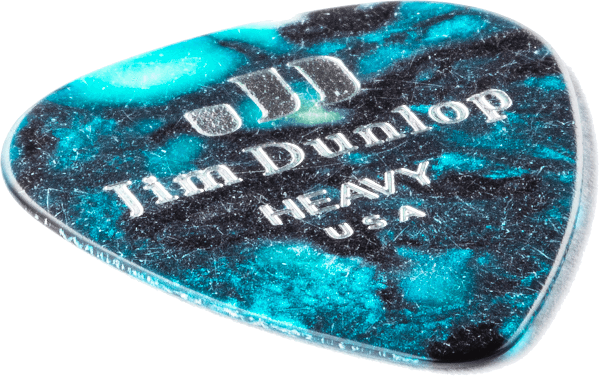 12 x Zwaar celluloid Turquoise parelmoer