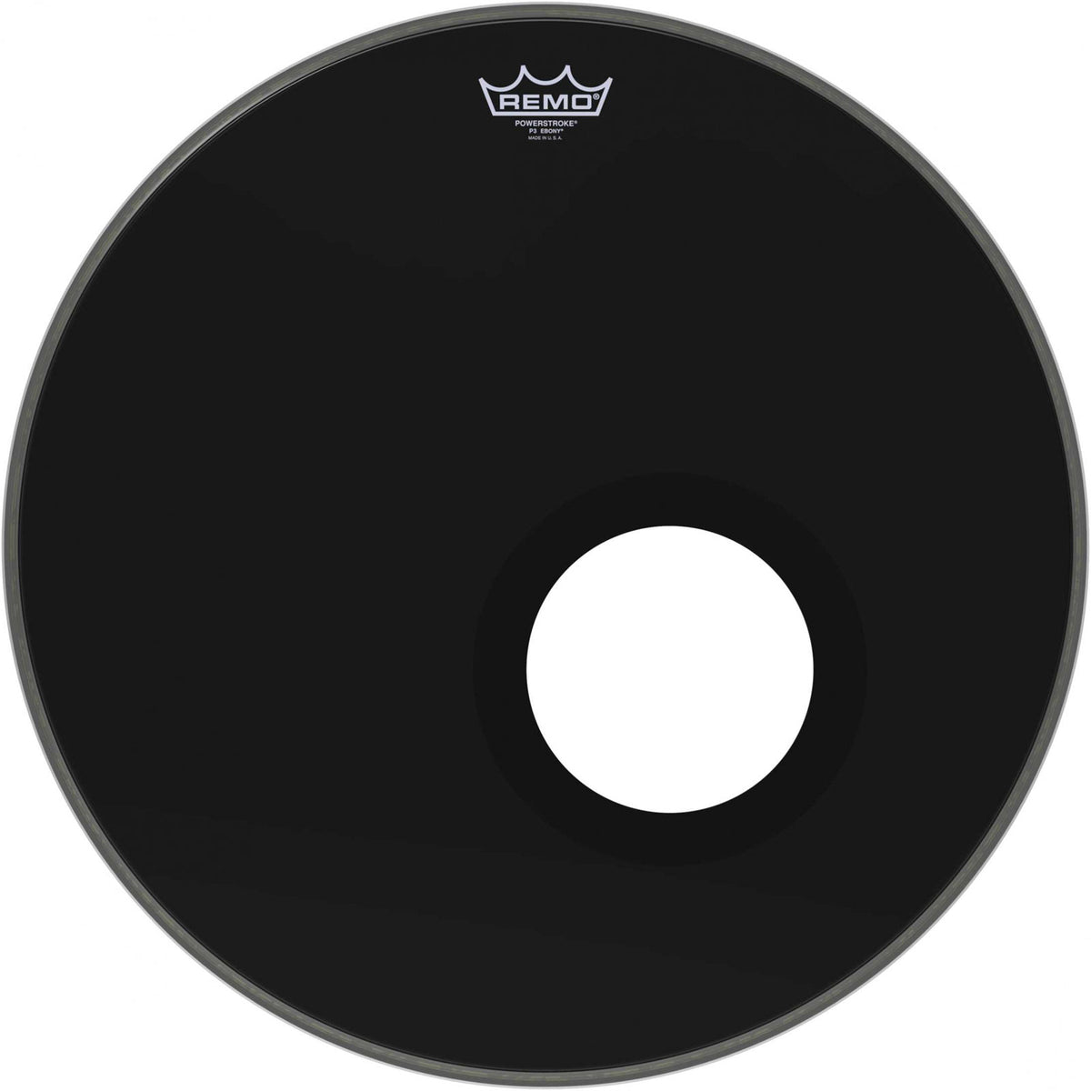 Remo P3-1020-ES-DM - POWERSTROKE 3 20 RESONANT - EBONY