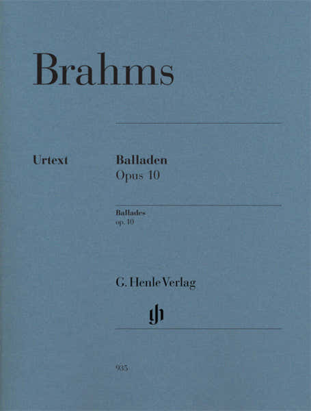 Henle Verlag Brahms J. - Ballades Op.10 - Piano