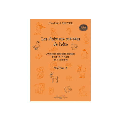 Combre Lapeyre - Animaux Malades De L'alto V.4 - Alto et Piano