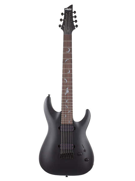 Schecter Damien 7 Satijnzwart