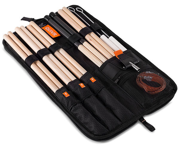 Quivr Karbon Edition - Drum stick bag fixable on Tom