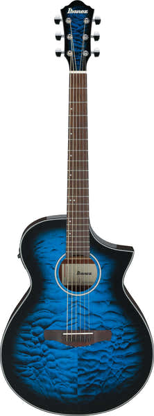 Ibanez AEWC16QATLH Transparante blauwe sunburst