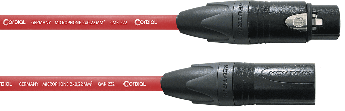 Microfoonkabel XLR 10 M Rood