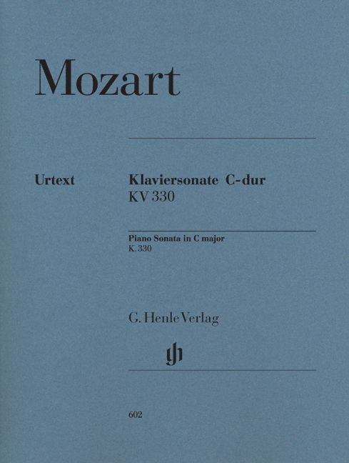 MOZART W.A. - PIANO SONATA C MAJOR K. 330 (300H)