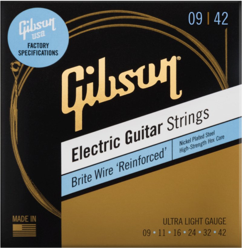 FACTORY SPEC STRINGS BRITE WIRE 'REINFORCED' ELECTRIC GUITAR ULTRA-LIGHT