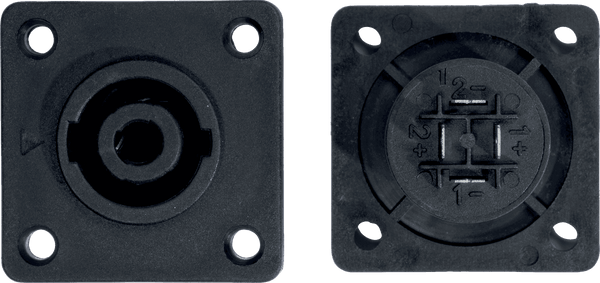 SOCKET SP/F SPEAKON 4P X2