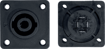 SOCKET SP/F SPEAKON 4P X2